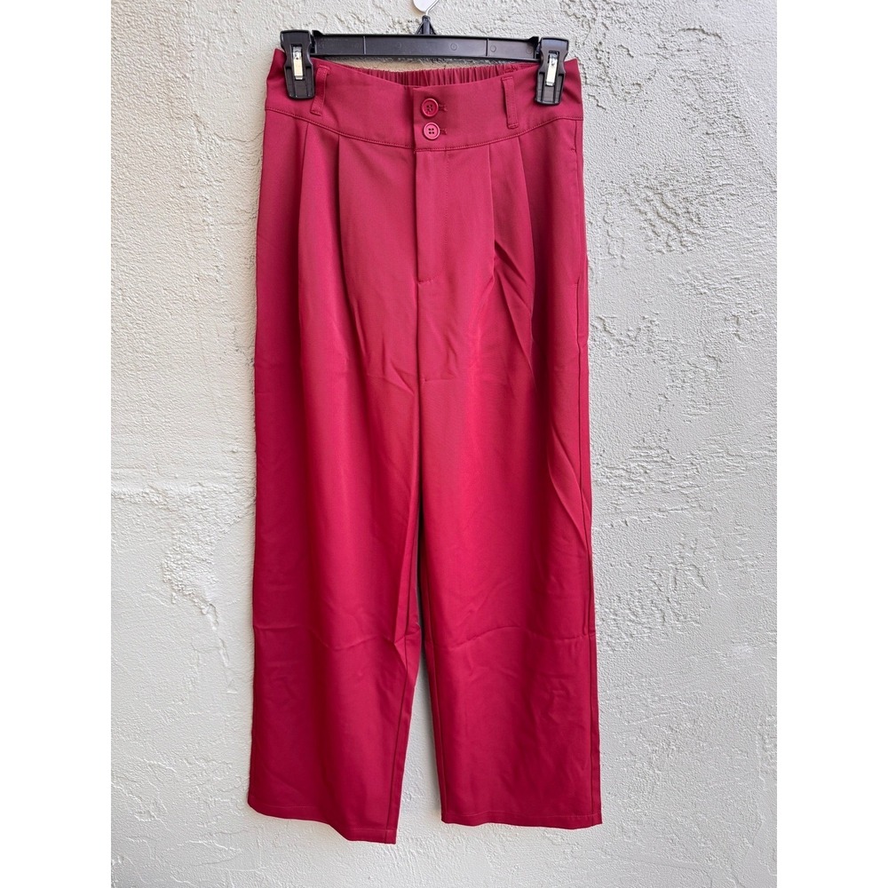 Halara NEW Women Mauve Pink Pleated High Waisted Pants XSP Athleisure Minimalist